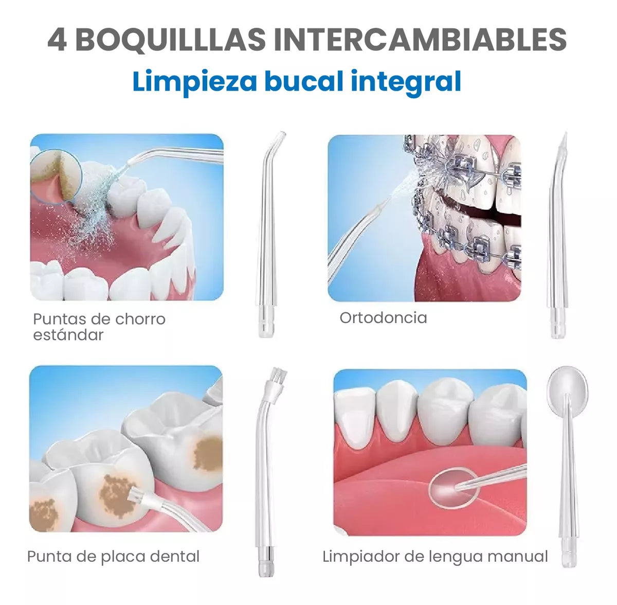 AquaSmile™ Irrigador Bucal Portátil - Cuidado completo para tu boca