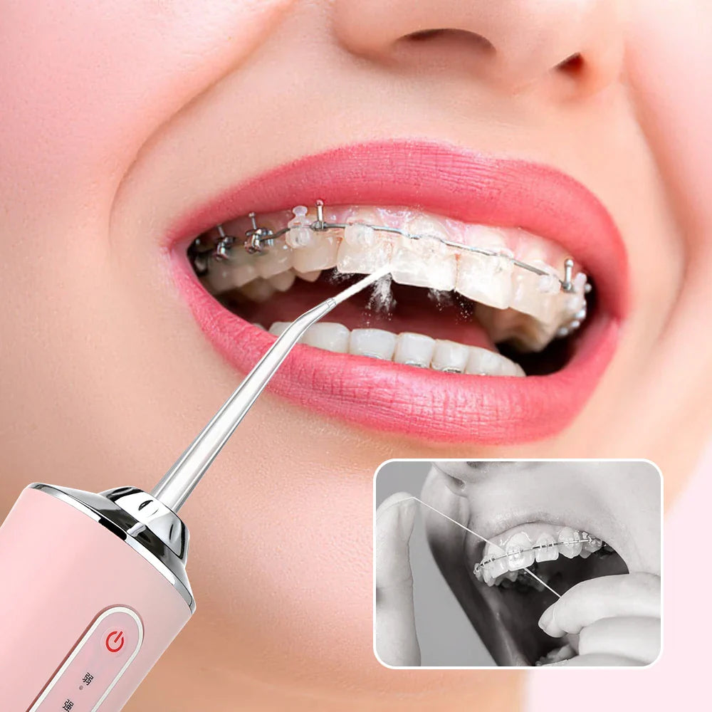 AquaSmile™ Irrigador Bucal Portátil - Cuidado completo para tu boca