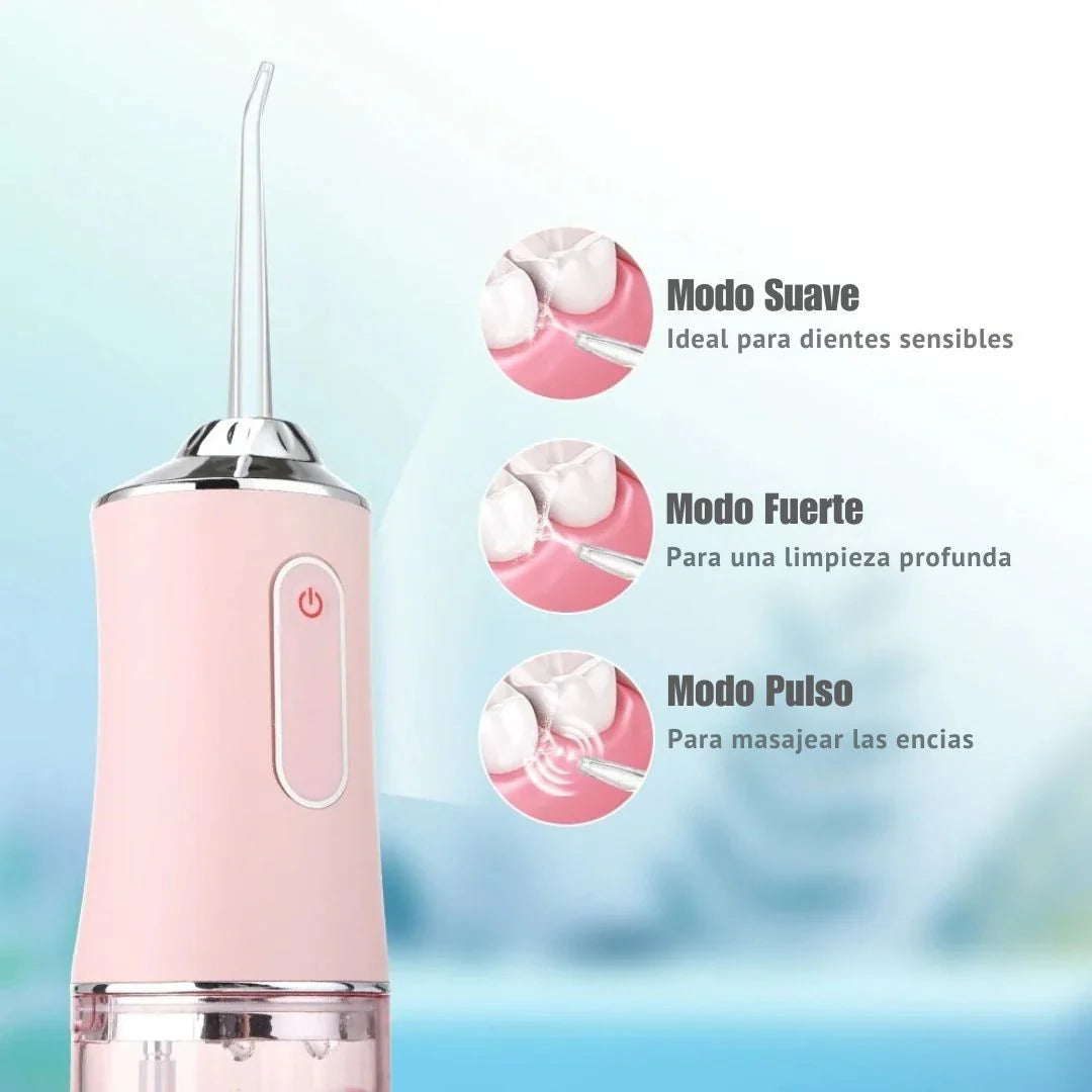 AquaSmile™ Irrigador Bucal Portátil - Cuidado completo para tu boca